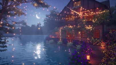 4k星夜下的灯火