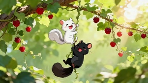 两只松鼠