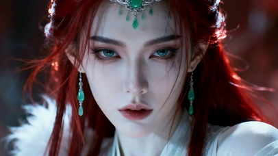 魅惑红发美女