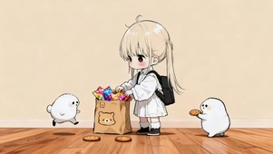 可爱小女孩