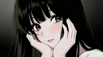可爱动漫风女孩