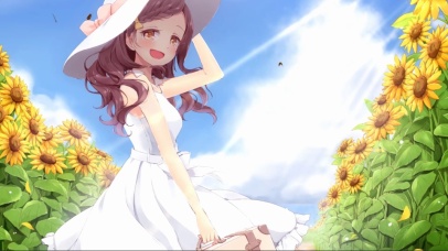唯美向日葵少女