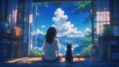 少女与猫
