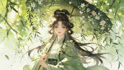 春柳遇佳人
