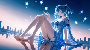 蓝发美少女尤诺