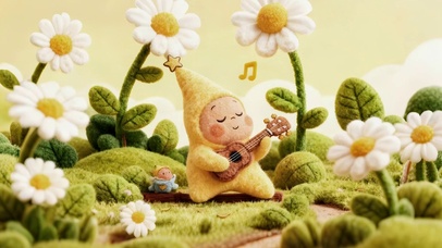 弹吉他的星星人