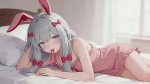 可爱睡衣女孩