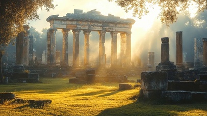 阳光古罗马遗迹