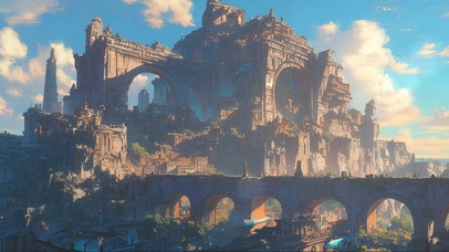 宏伟超现实建筑