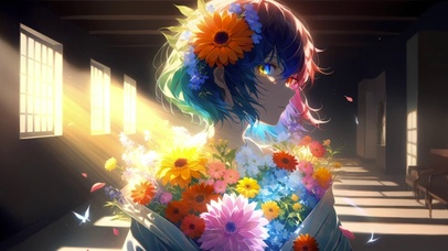 花朵女孩