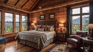 【雨景】木屋卧室