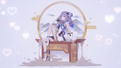 拿扇少女