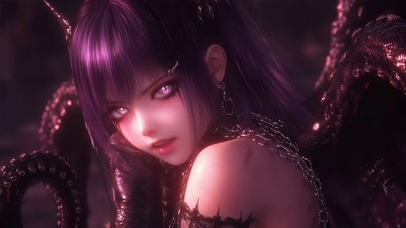 战锤色孽紫色触手美少女