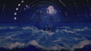 观察星星的女孩