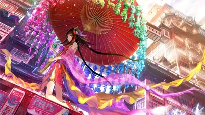 唯美古风 和服少女