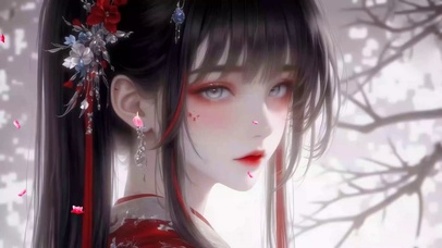 国风少女绝美侧颜