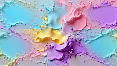 唯美七彩油墨4K