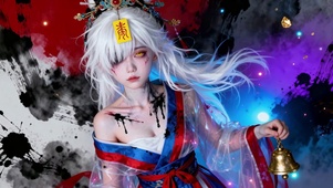 灵韵白发巫女