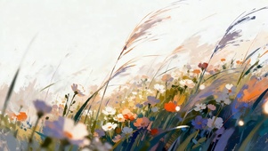 唯美白色氛围花卉