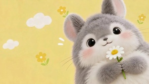 治愈软萌萌鼠捧花