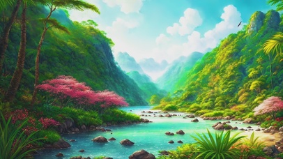 绿色护眼郊外生趣大自然