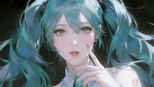 白皙双马尾美女