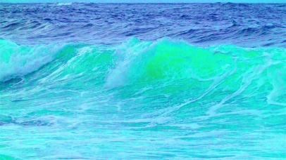 唯美碧绿海浪 4K