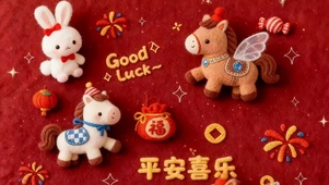 平安喜乐新年快乐桌面主题