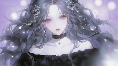 唯美梦幻紫少女