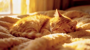 毯子上的毛茸茸