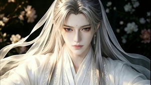 白衣古风美男