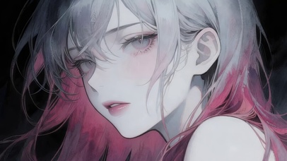 情侣壁纸—白粉女孩