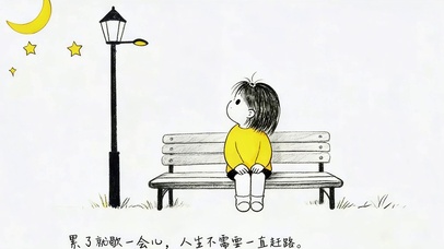 累了就休息会