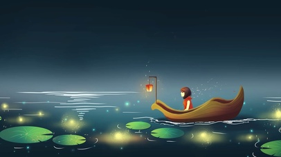 中秋荷塘月色赏月