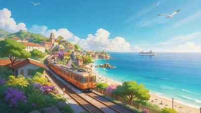 海边的火车