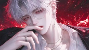红眸银丝