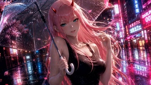 雨夜霓虹少女