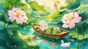 夏日荷塘