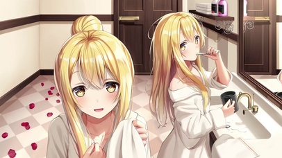 洗漱的真夜真凛