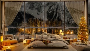 雪山下小镇房间
