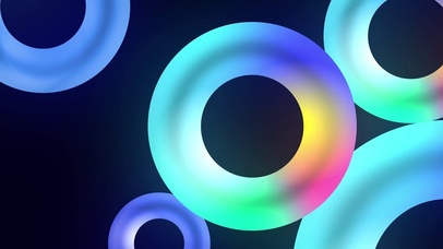 彩色抽象圆环