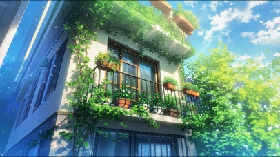 夏日治愈阳台