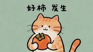 可爱猫咪好柿发生