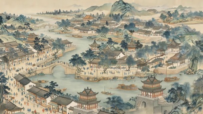 复古风小镇