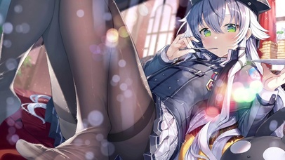 午后唯美黑丝阳光二次元少女