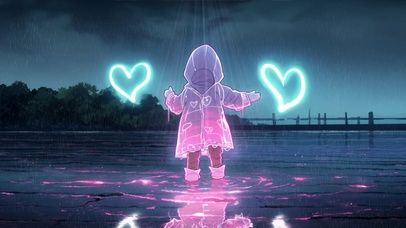 雨中女孩