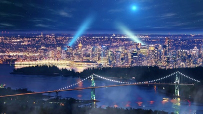 唯美梦幻城市夜景