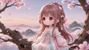 古风二次元樱花盛开