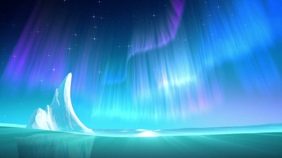 冰山和极光