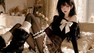 二次元纯欲美女